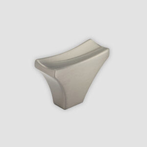 Trans Wide Curved Knob Brushed Nickel