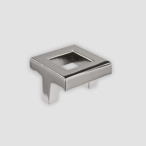 Trans Open Square Knob Polished Nickel