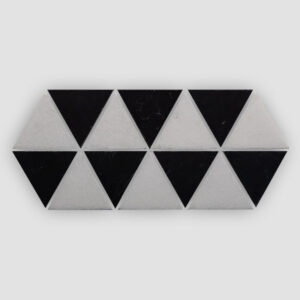 Shaw Estate Triangle Mix Mosaic - Nero Marguina