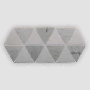 Shaw Estate Triangle Mix Mosaic - Thassos Bianco