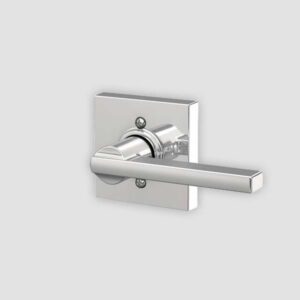 Interior Door Hardware - Schlage Latitude Lever Collins Rose Trim - Bright Chrome