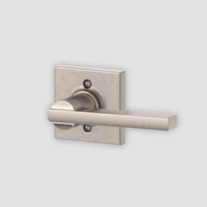 Interior Door Hardware - Schlage Latitude Lever Collins Rose Trim - Satin Nickel